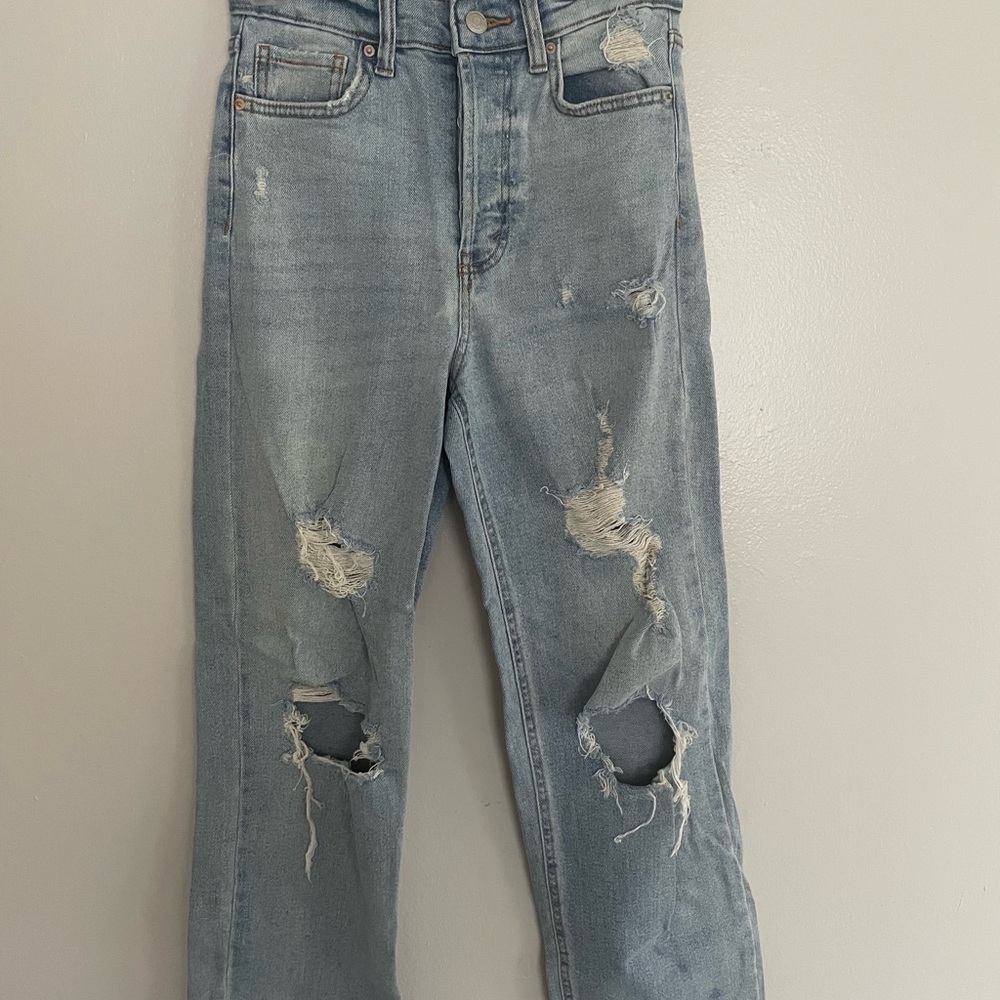 Wild Fable Blue Boyfriend Jeans Distressed Vintage